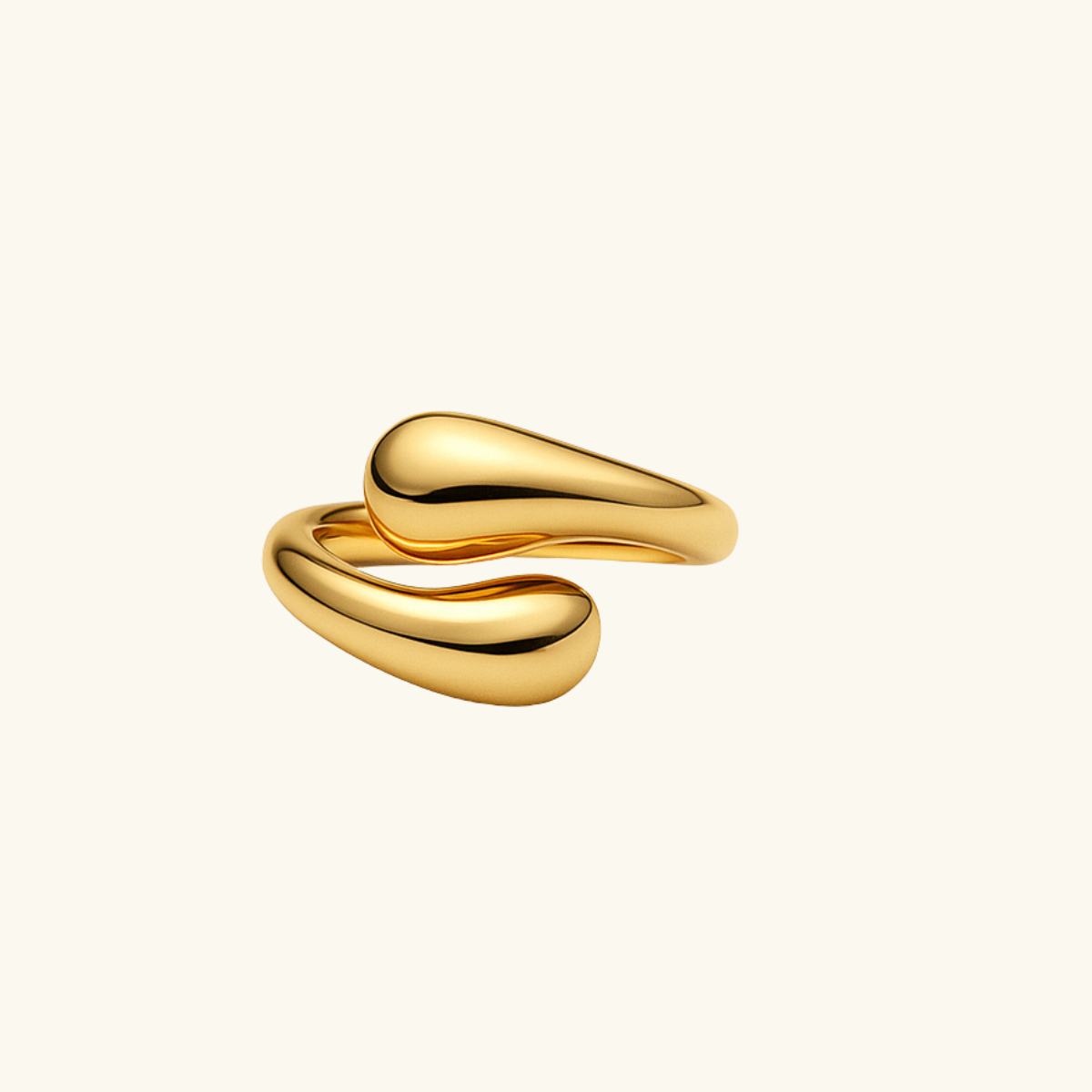 Adjustable Sculpted Open Ring — Cora