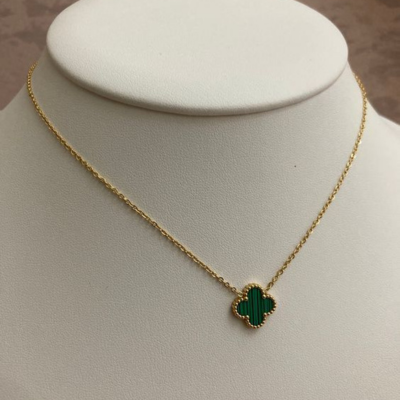 Clover Pendant Necklace, Five Color Options