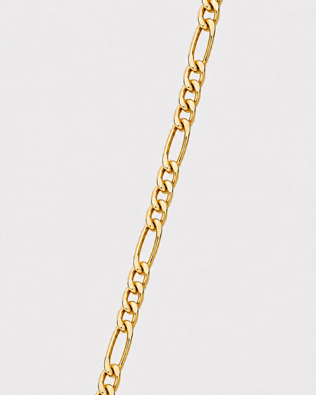 Men’s 18K Gold-Plated Figaro Chain Bracelet, 6 mm