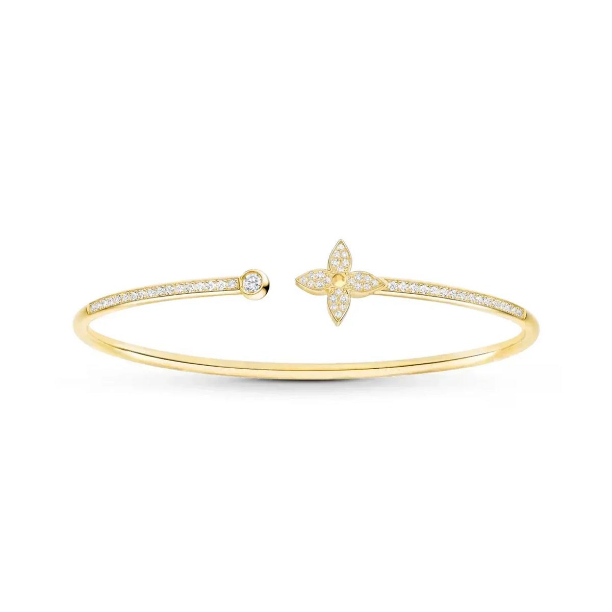 Four-Petal Open Cuff Bracelet — Ester