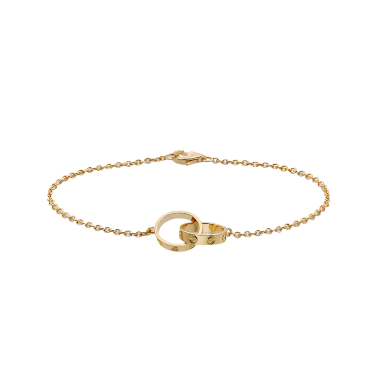 Interlocking Ring Chain Bracelet — Love