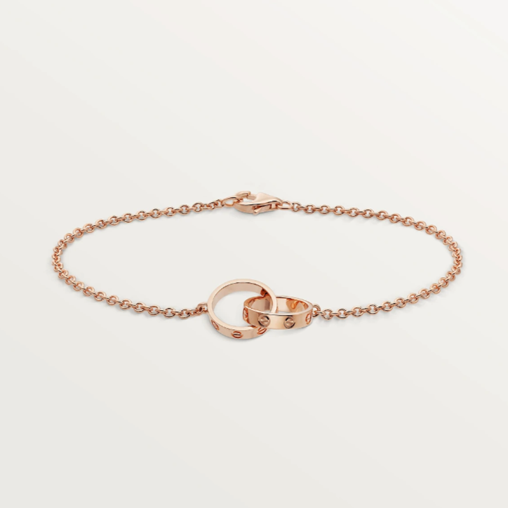 Interlocking Ring Chain Bracelet — Love