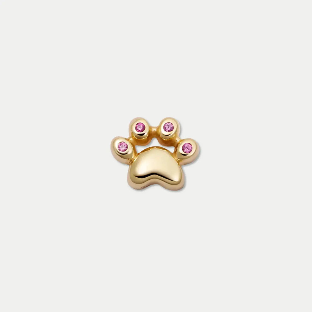 Cat Paw Charm with Pink Details