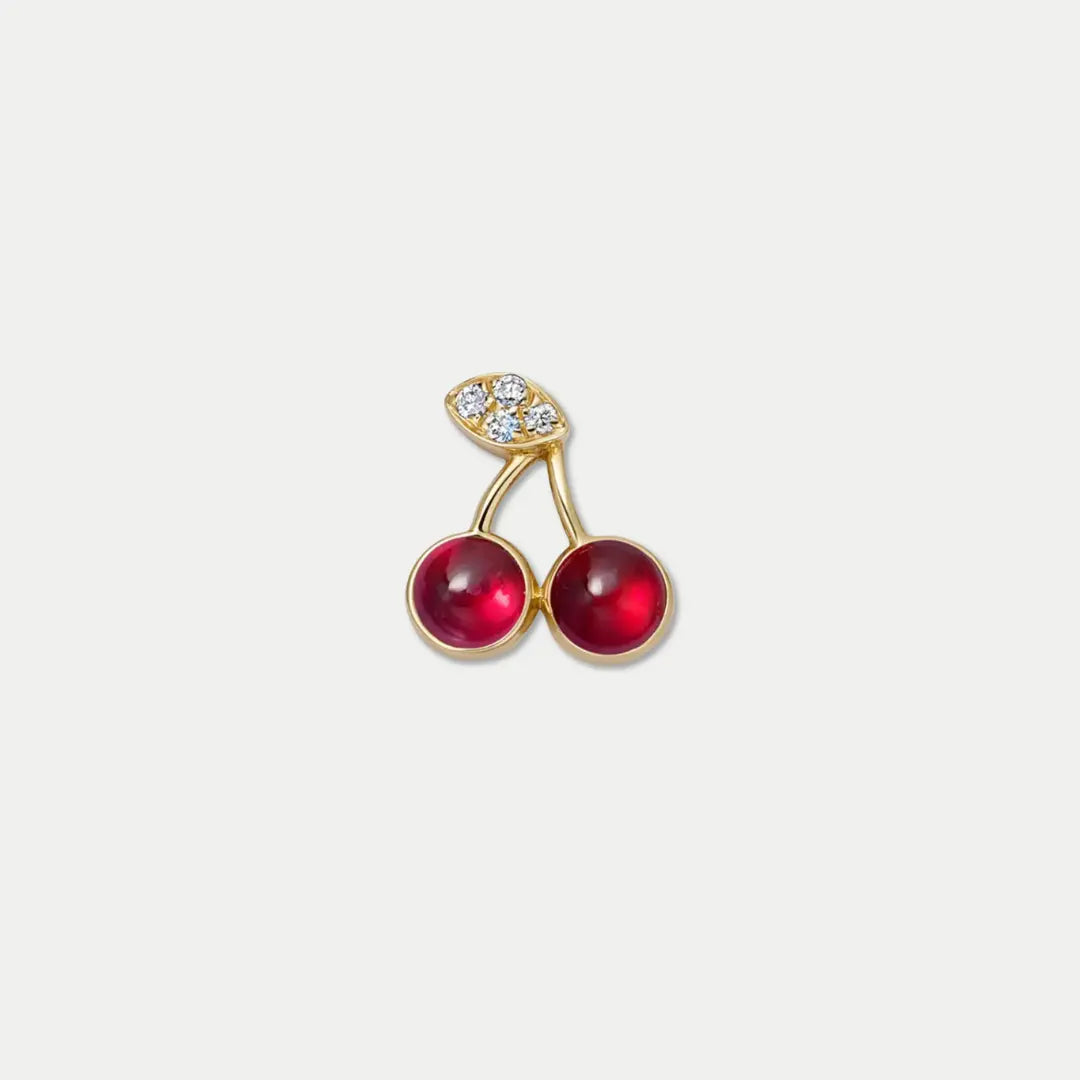Red Cherry Pair Charm