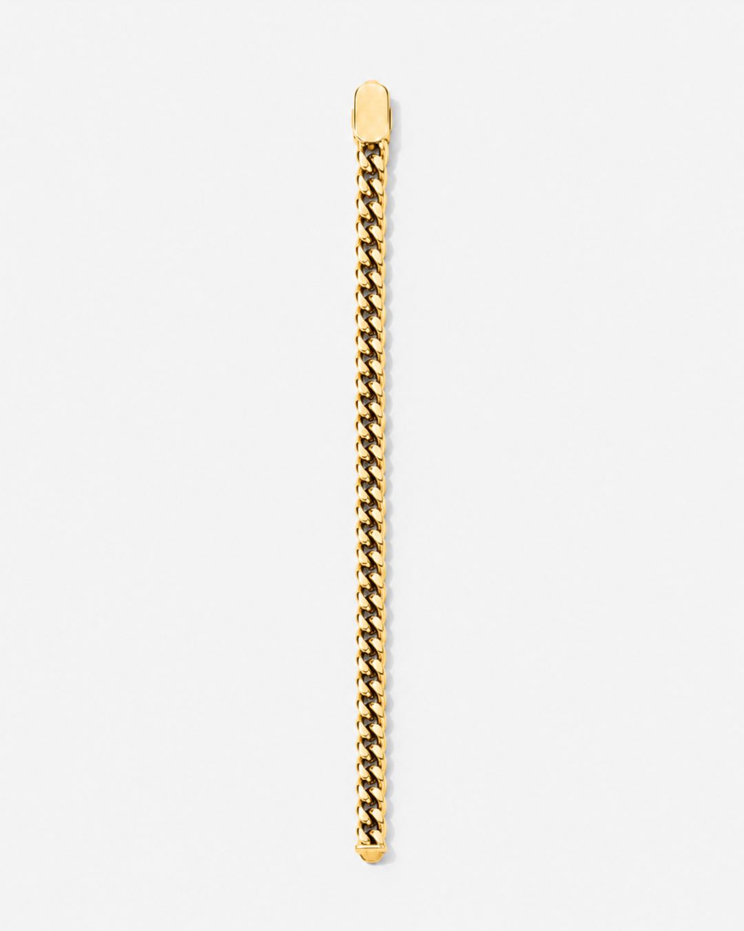 Men’s Cuban Link Bracelet, 6 mm, 14K Gold-Plated