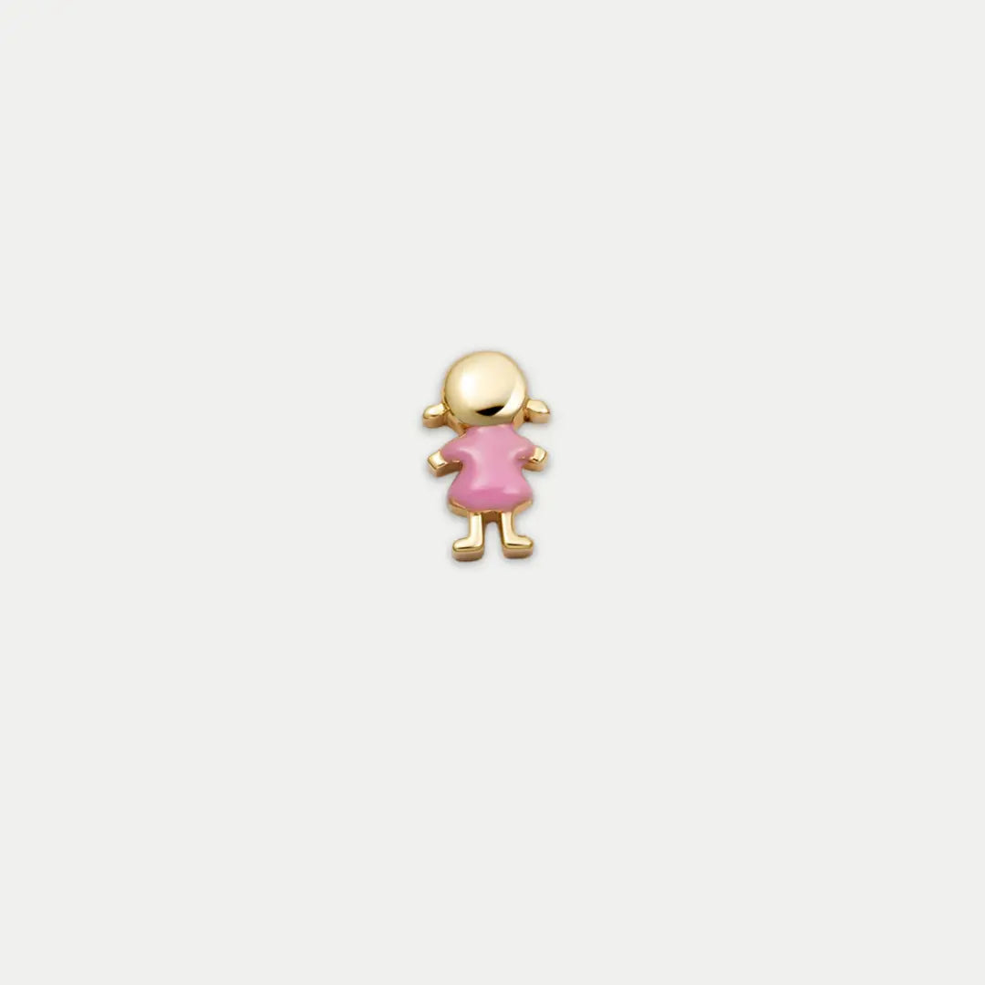 Girl Charm with Pink Dress