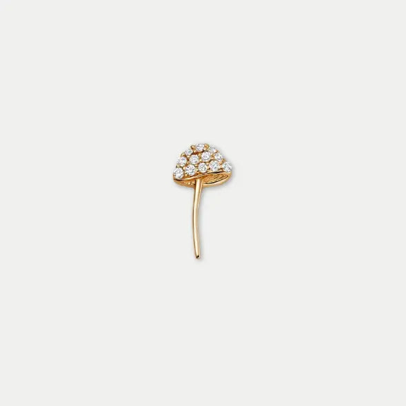 Mushroom Charm with Clear Details