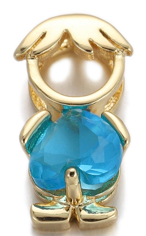 Boy and Girl Crystal Charms — Forever Mine