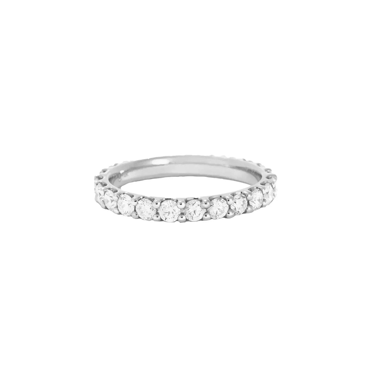 Clear Detail Tennis Band Ring