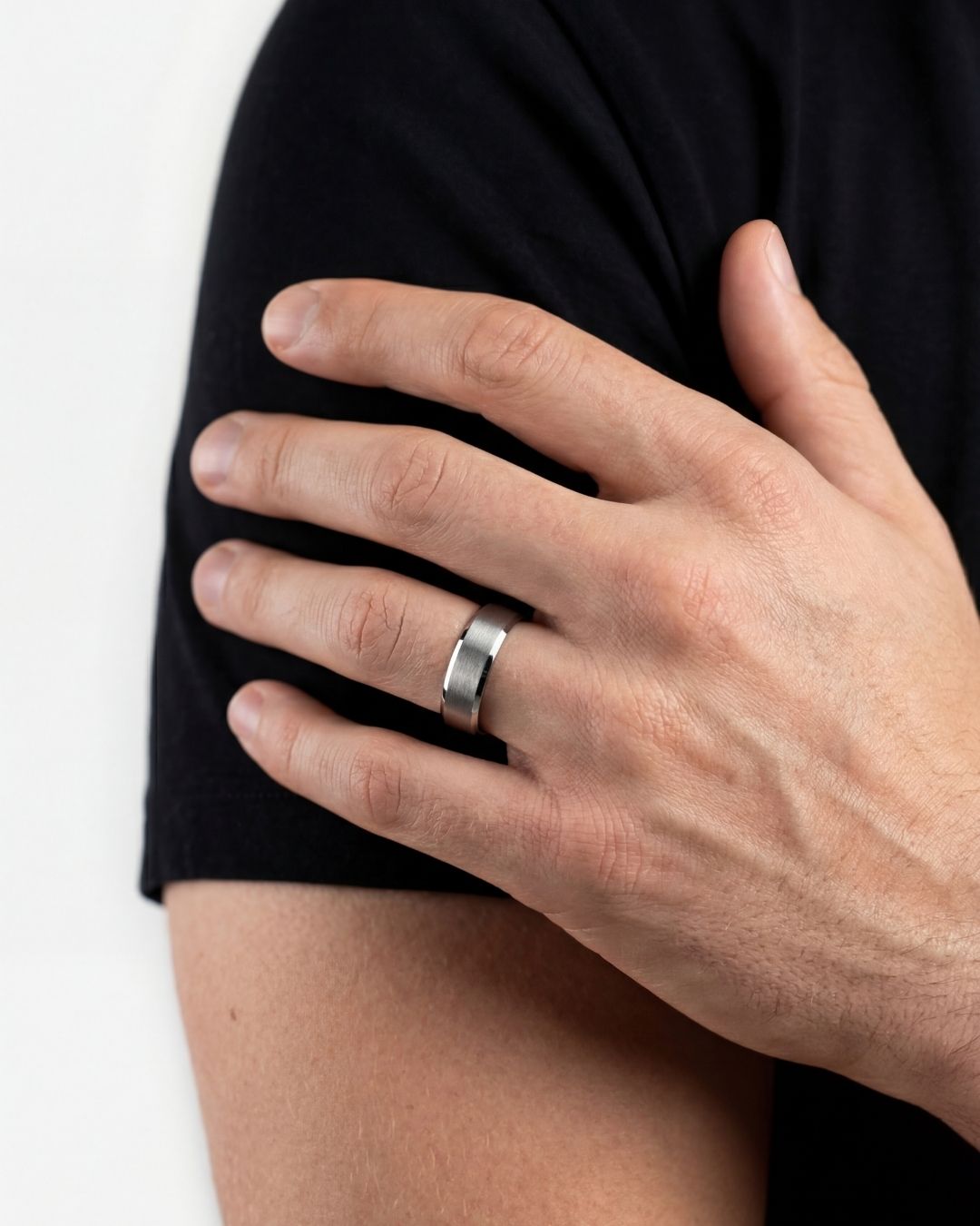Matte Tungsten Carbide Band Ring, 6 mm
