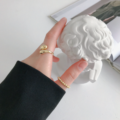 Adjustable Sculpted Open Ring — Cora