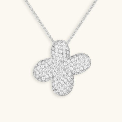 Bubble Initial Crystal Necklace, A–Z, 18 in