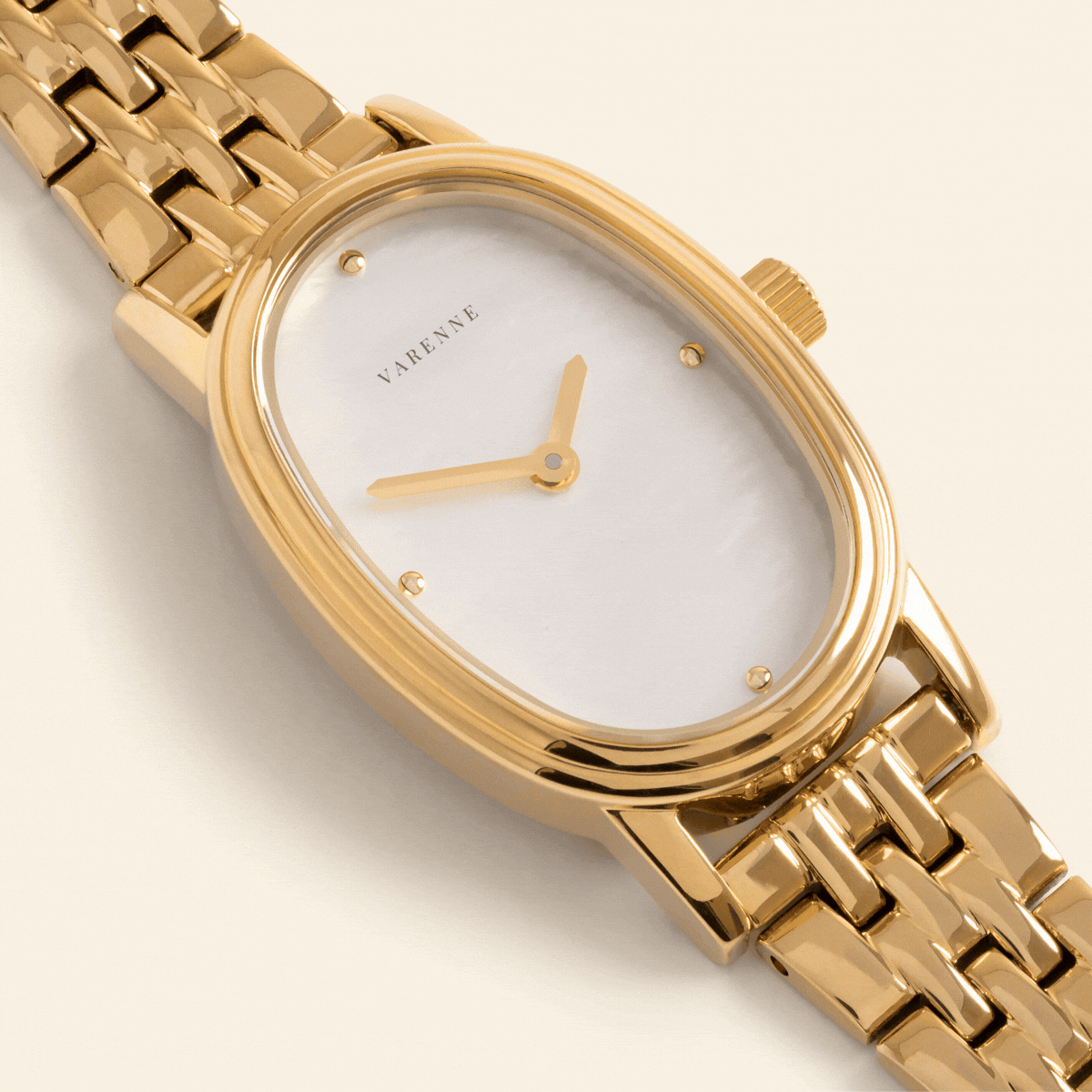 Oval Mother-of-Pearl Quartz Watch — Aurea