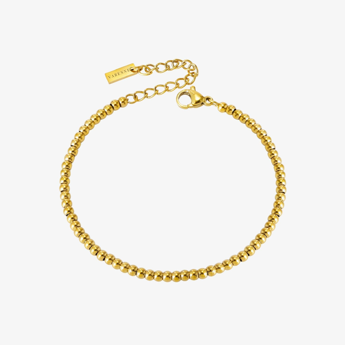 Metal Bead Bracelet, 3 mm × 16 cm