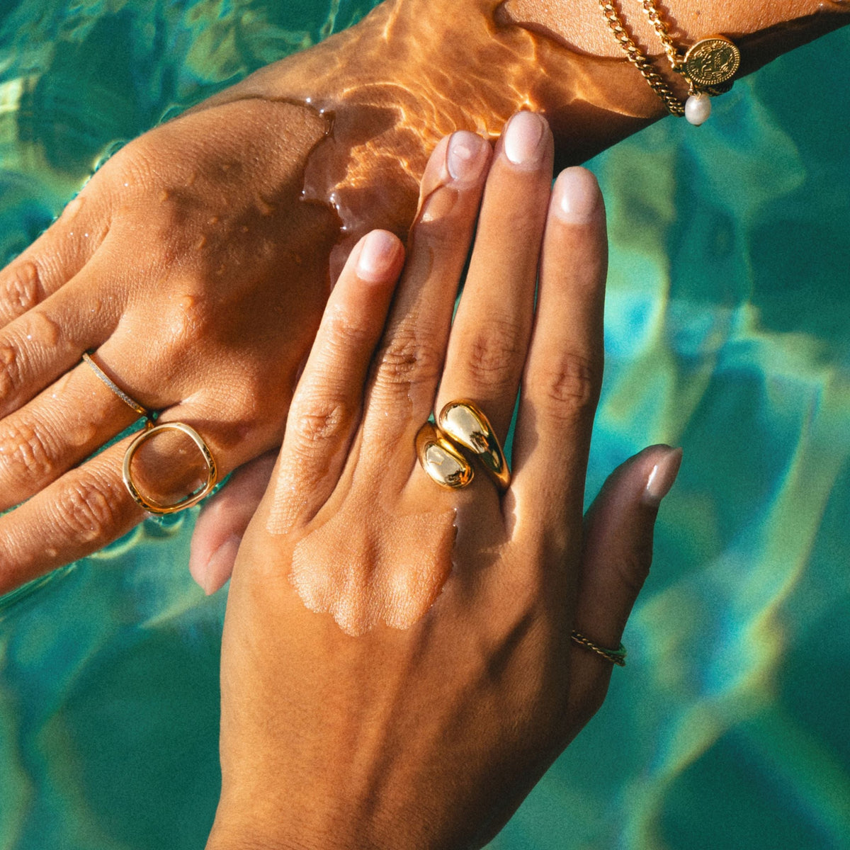Open Wrap Statement Ring — Double Twist