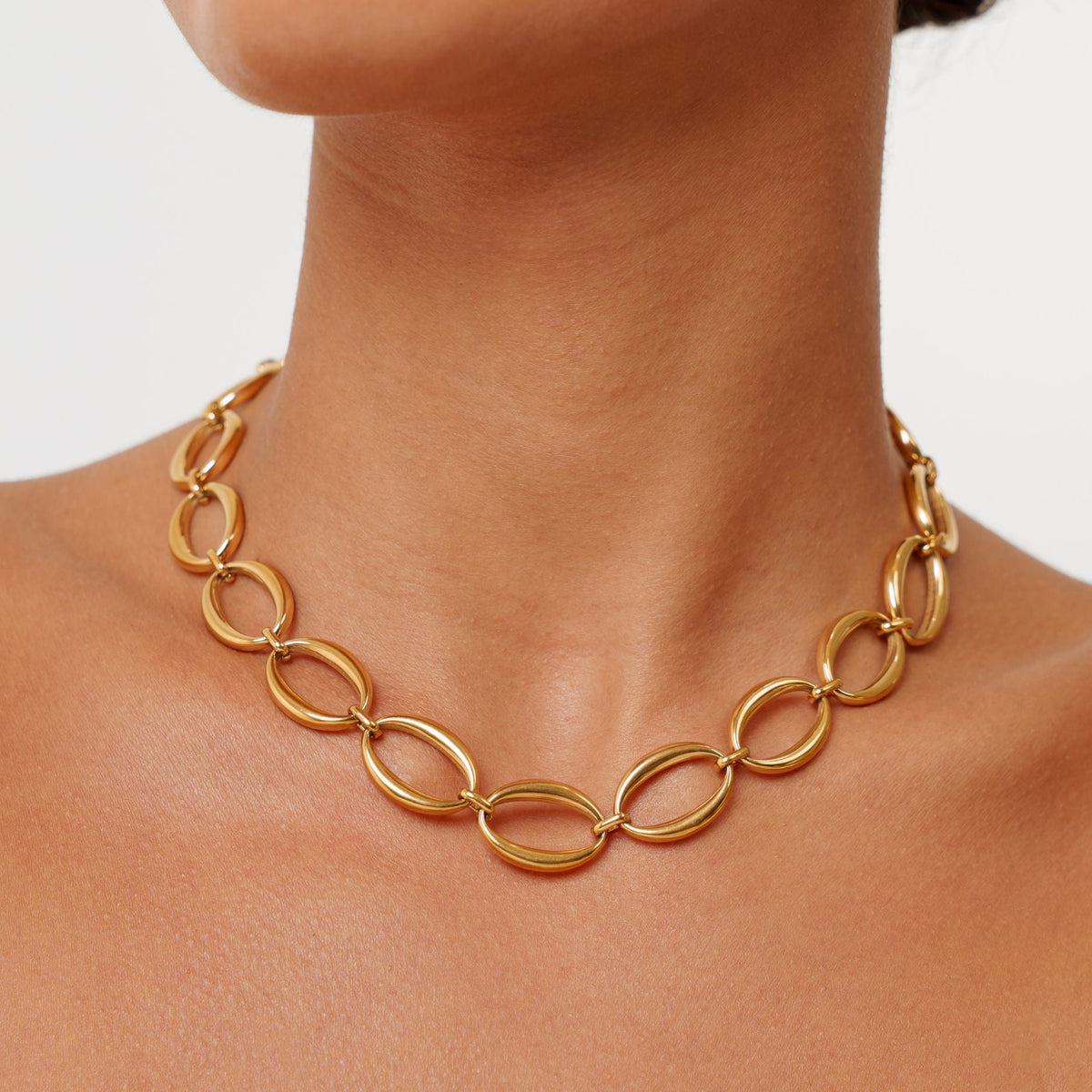 Chunky Oval Link Choker, 15.4 mm — Ibiza