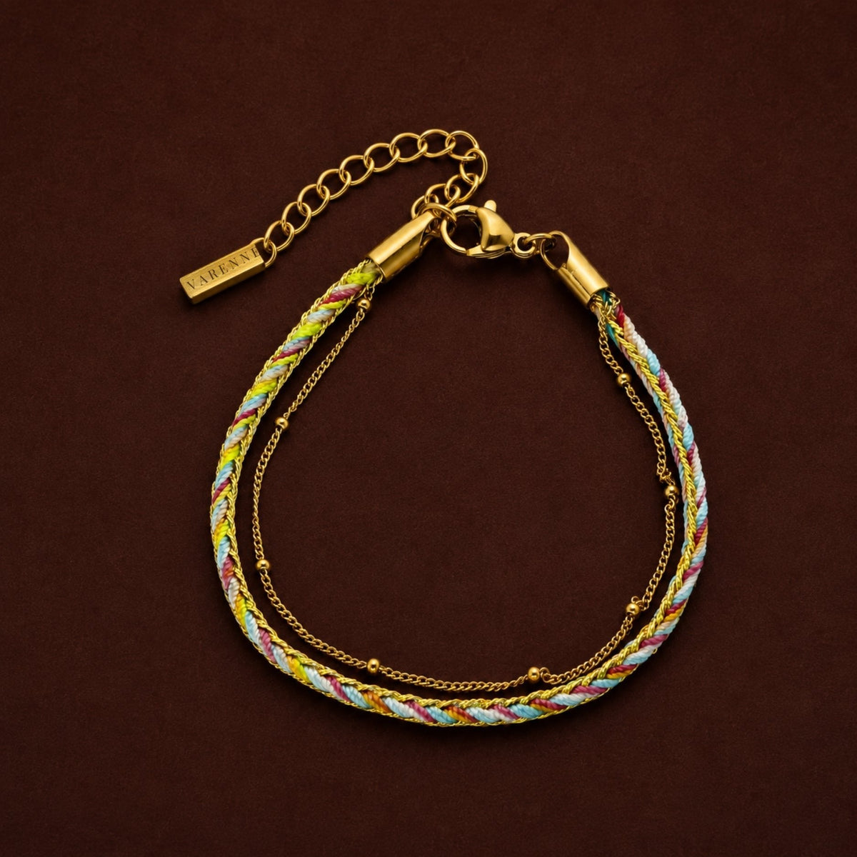 Colorful Enamel Layered Bracelet, 16 cm — Rio