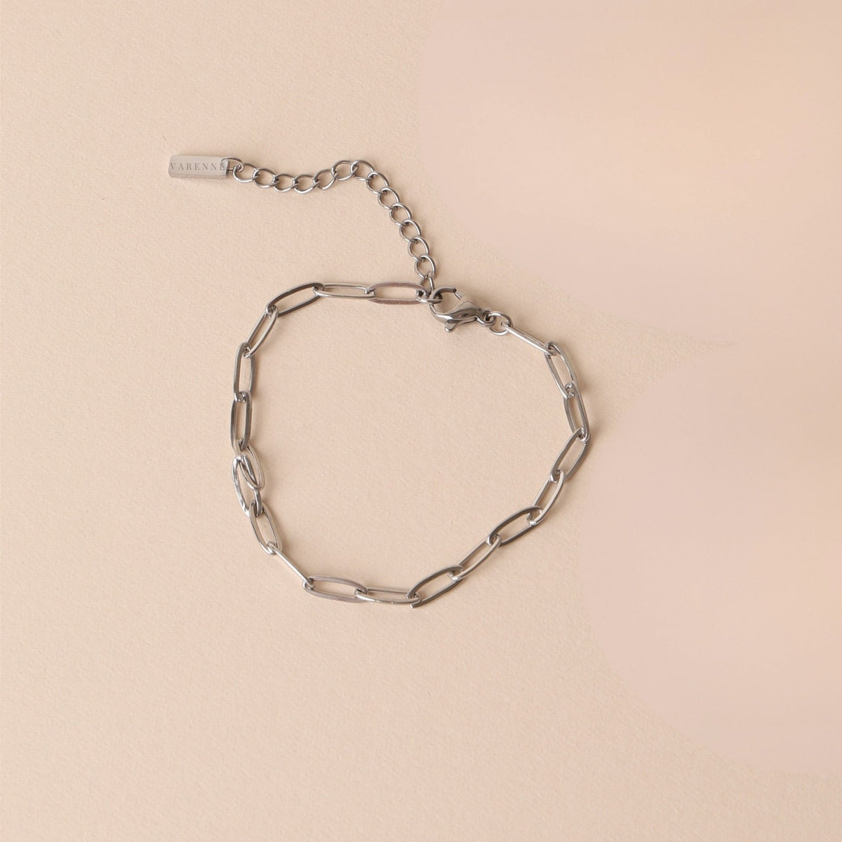 Paperclip Chain Bracelet, 3 mm × 16 cm — Cozumel