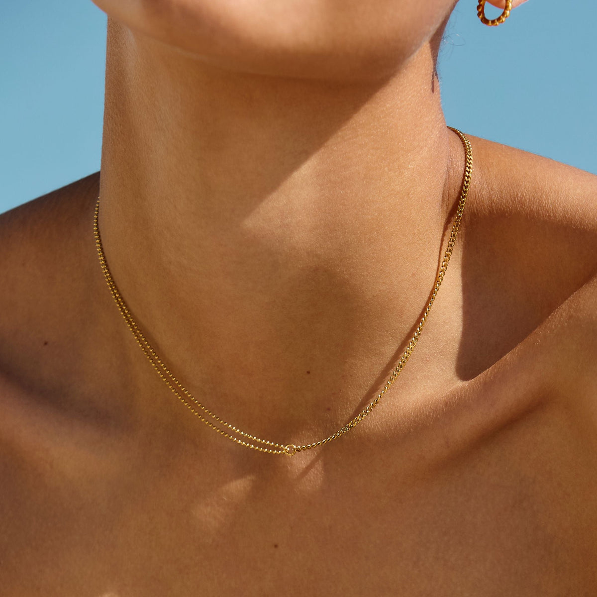 Split Chain Choker, 39 cm — Double Trouble