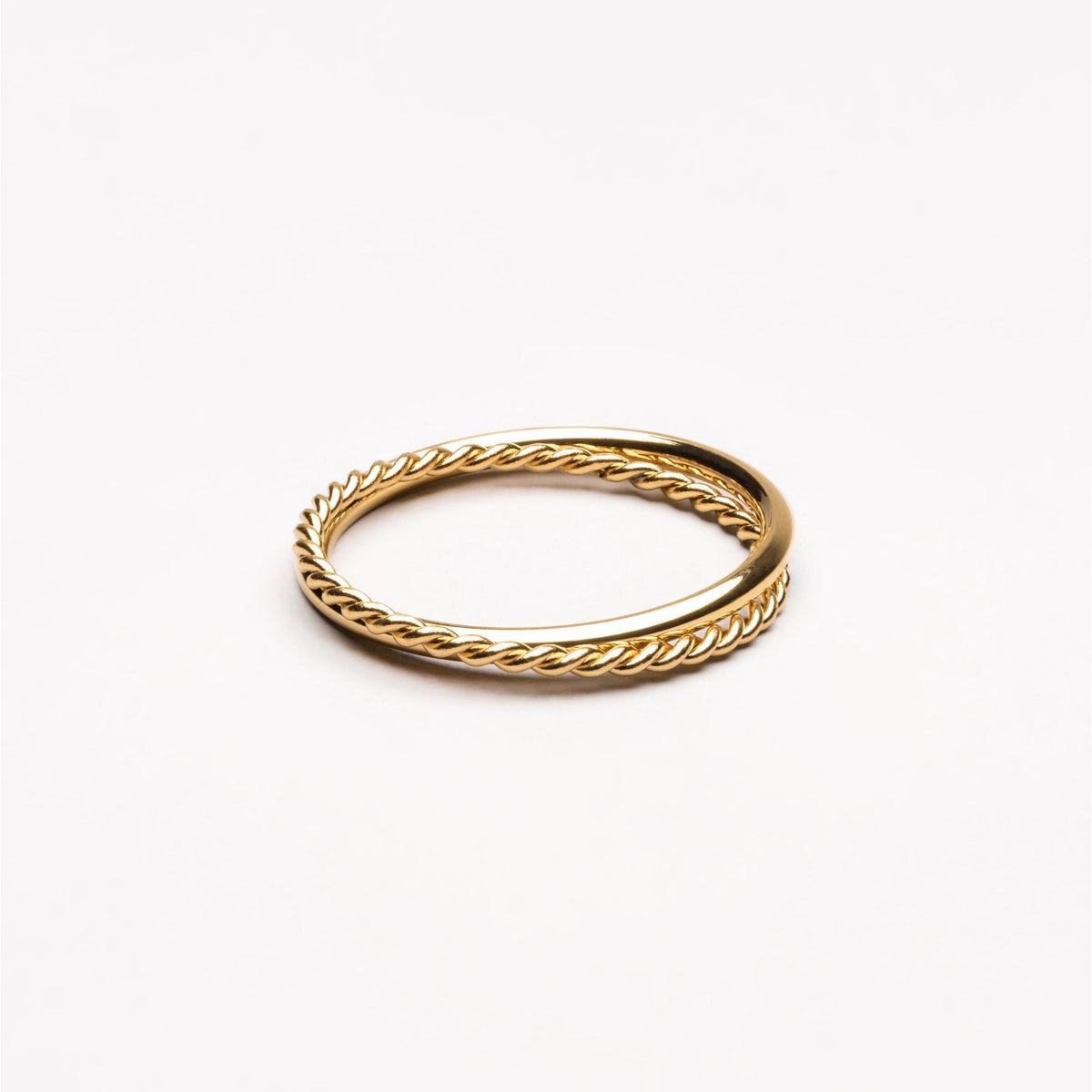 Interlaced Double Band Ring — Harmony