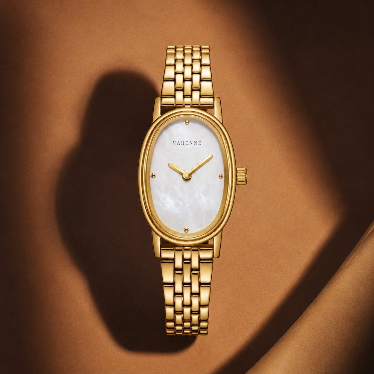Oval Mother-of-Pearl Quartz Watch — Aurea