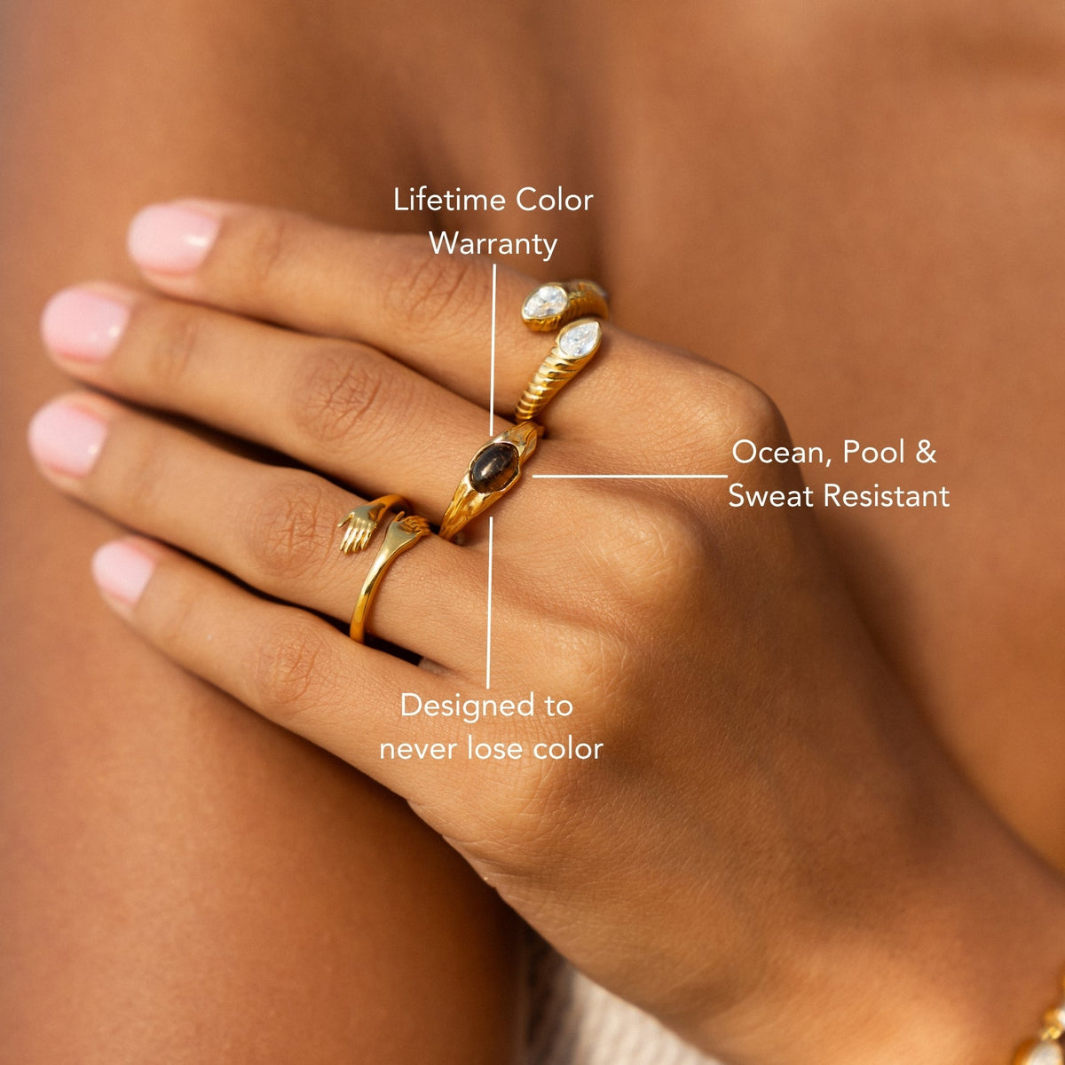 Oval Tiger Eye Ring, Sculpted Steel Band