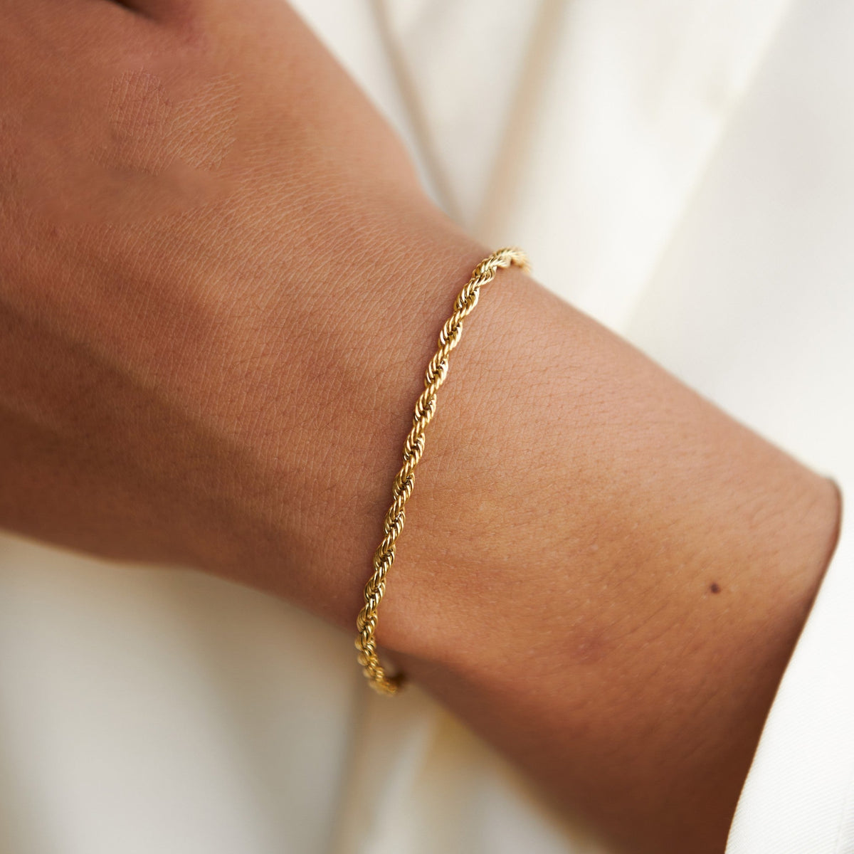 Rope Chain Bracelet, 3 mm, 16–20 cm — Calvi