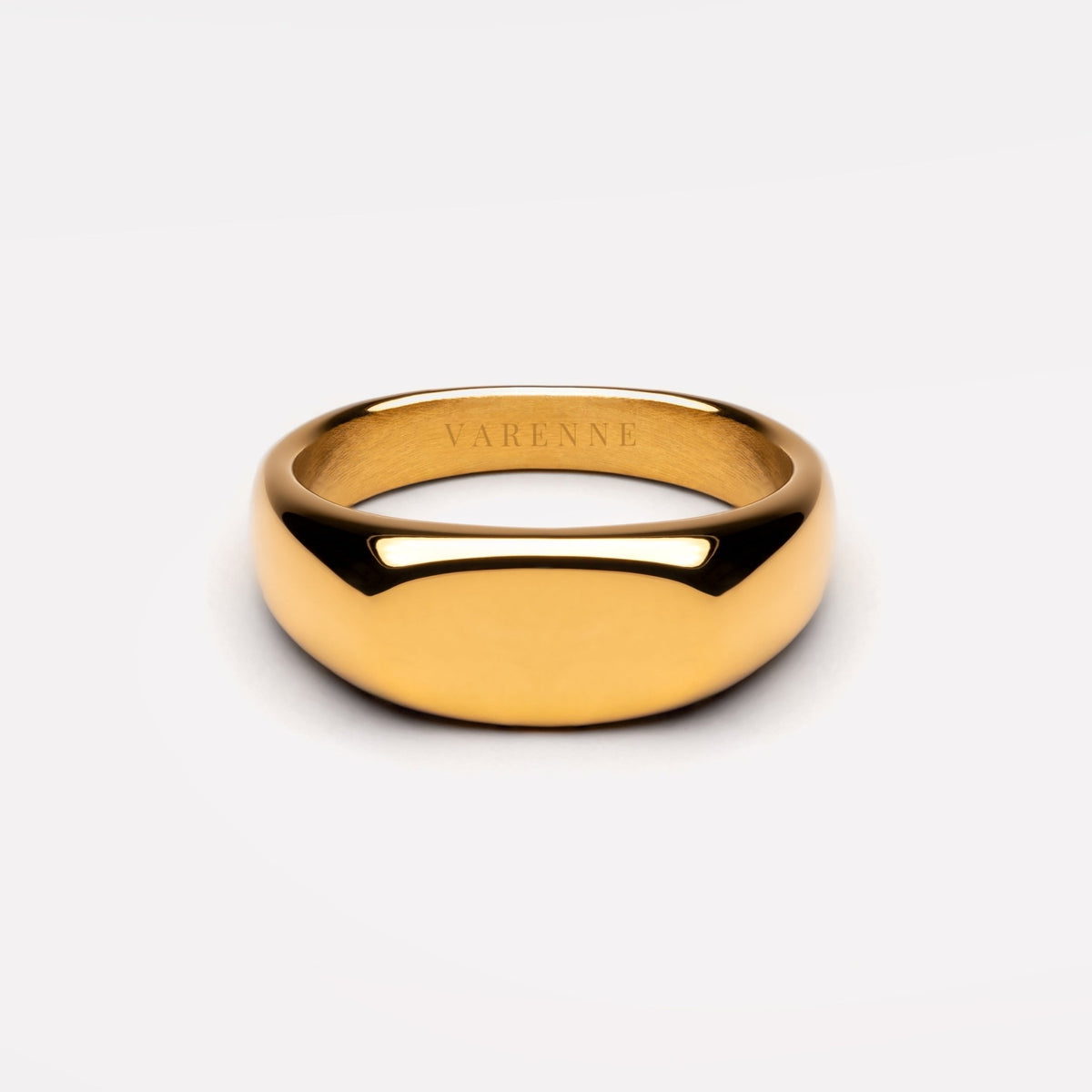Plain Oval Signet Ring, Steel — Everyday
