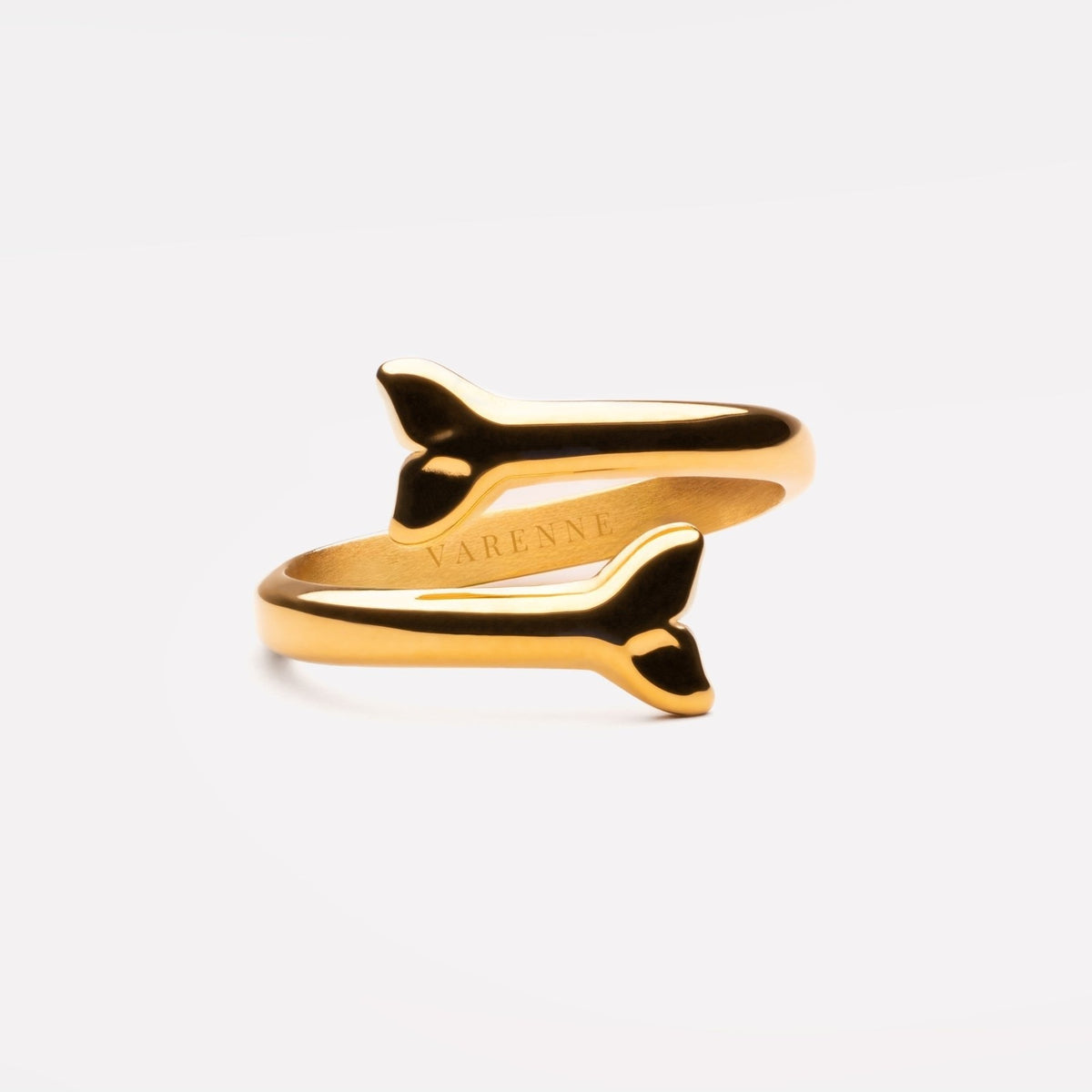Adjustable Whale Tail Wrap Ring, Steel