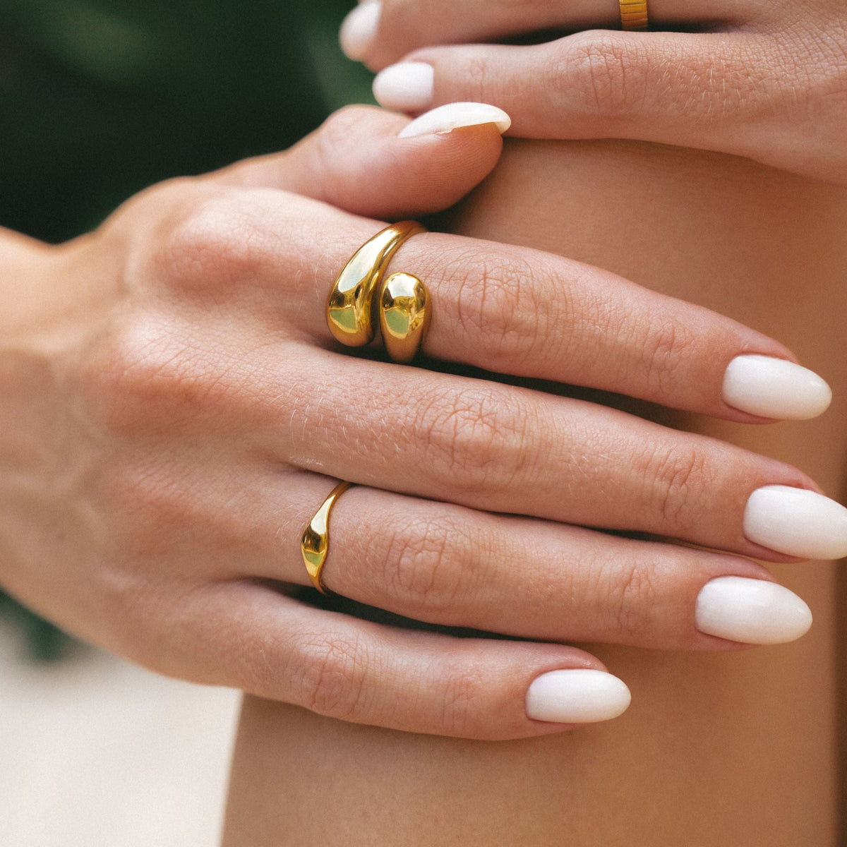 Open Wrap Statement Ring — Double Twist