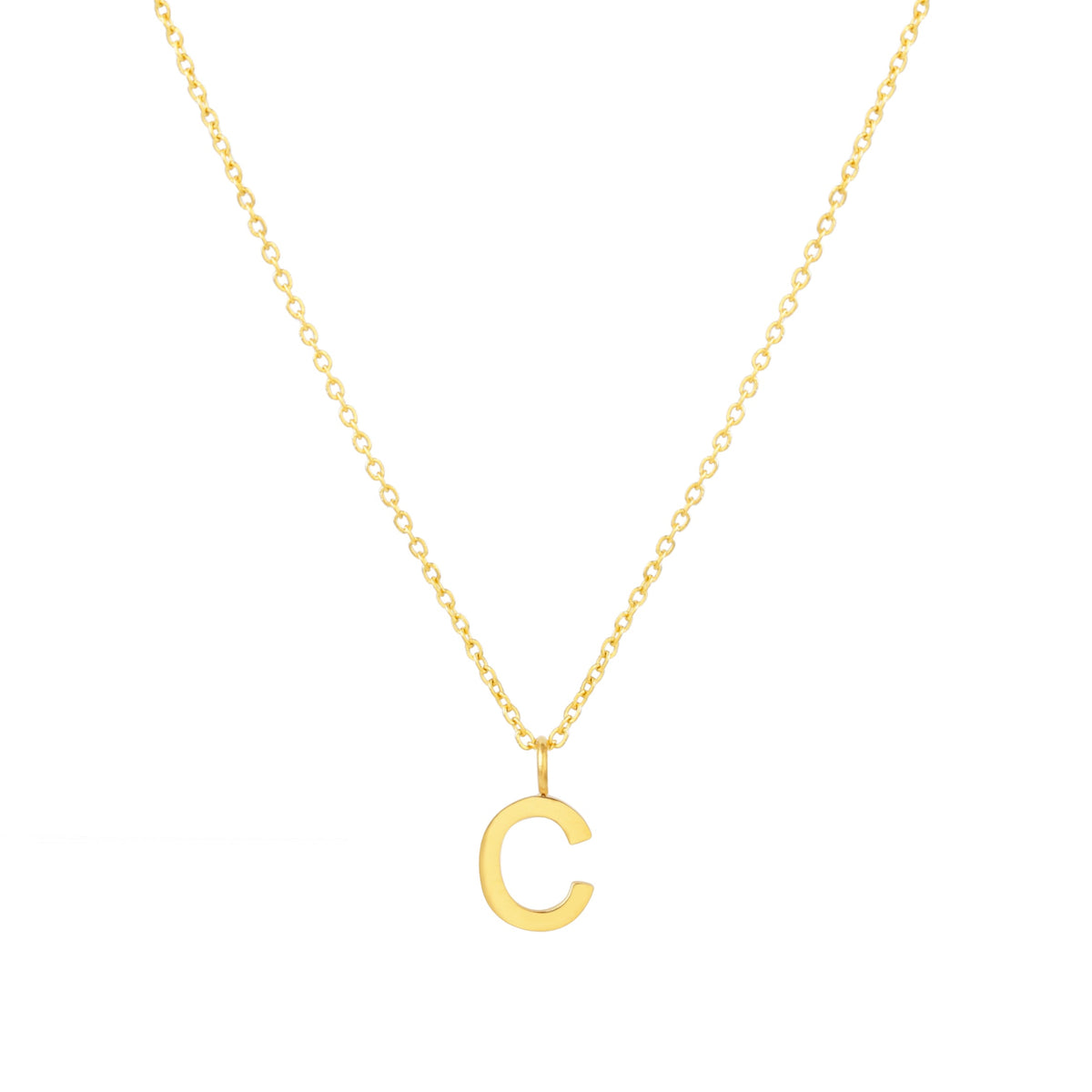 Initial Letter Pendant Necklace, A–Z, 45 cm