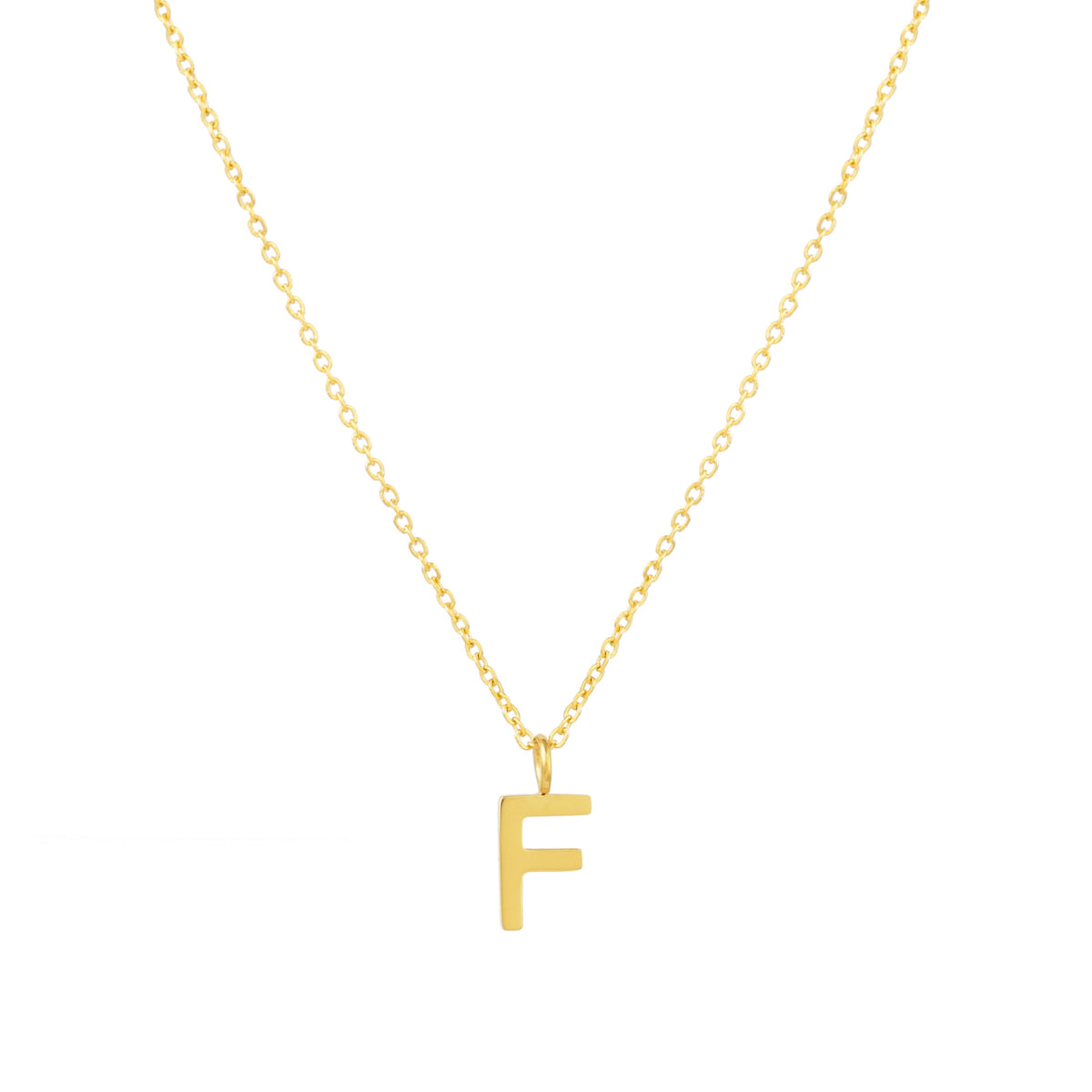 Initial Letter Pendant Necklace, A–Z, 45 cm