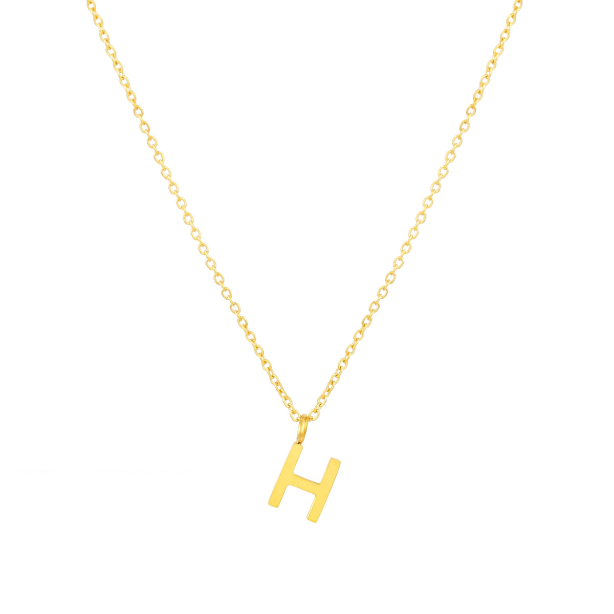 Initial Letter Pendant Necklace, A–Z, 45 cm
