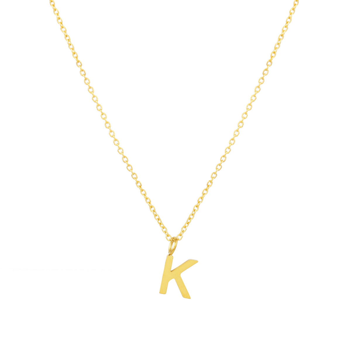 Initial Letter Pendant Necklace, A–Z, 45 cm