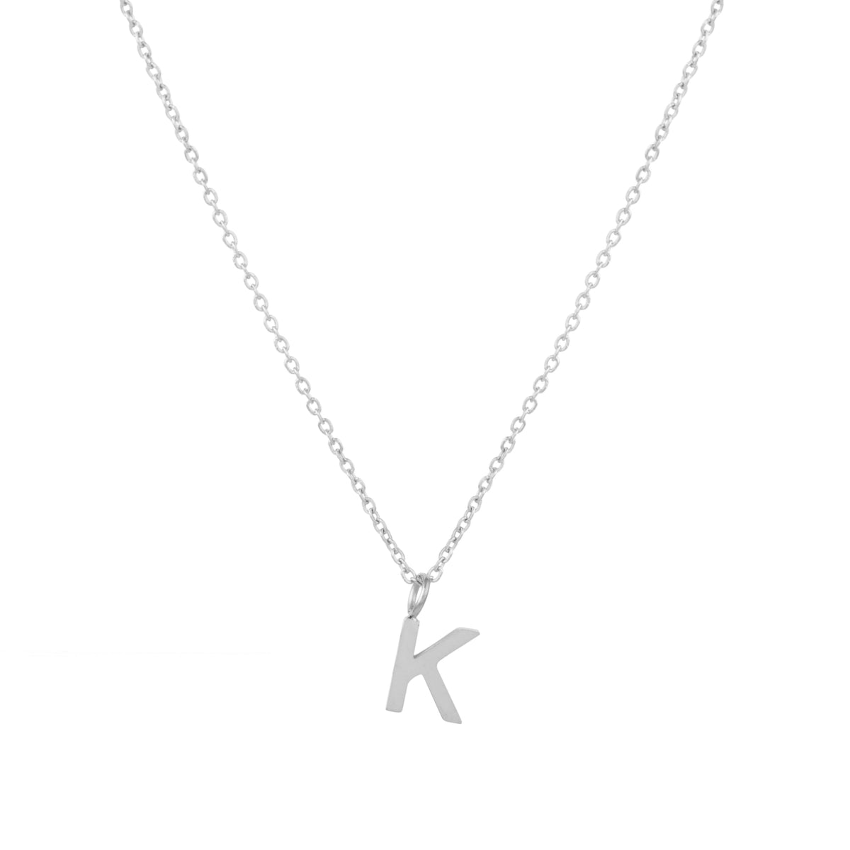 Initial Letter Pendant Necklace, A–Z, 45 cm