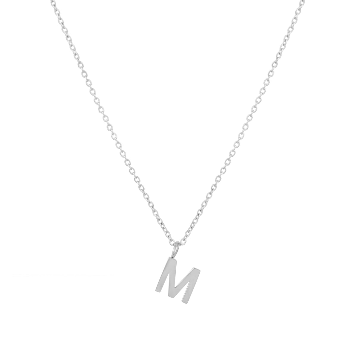 Initial Letter Pendant Necklace, A–Z, 45 cm