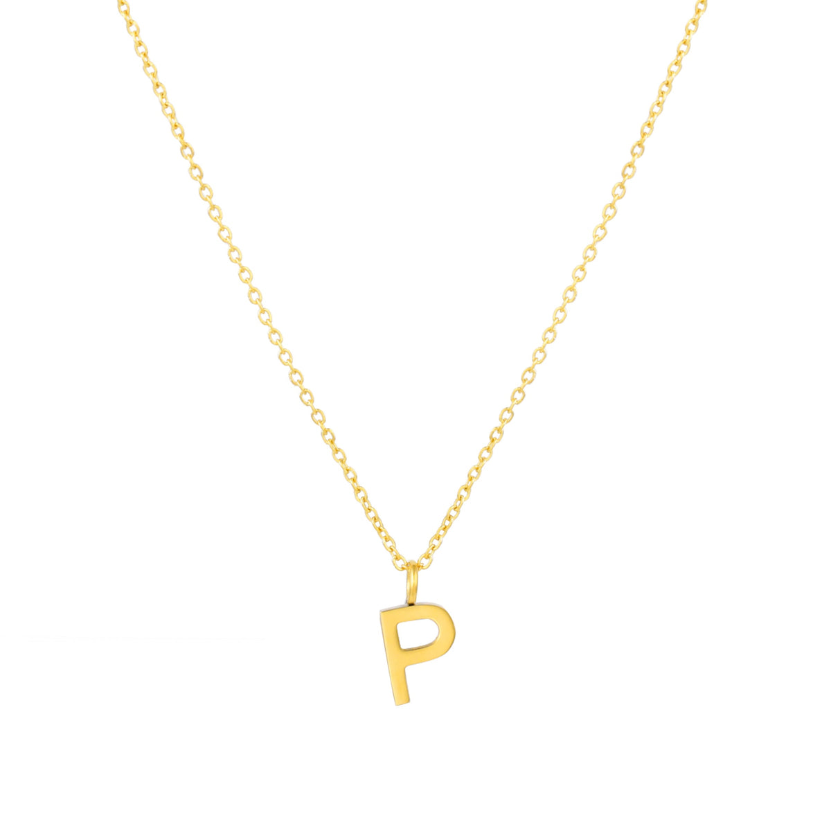 Initial Letter Pendant Necklace, A–Z, 45 cm