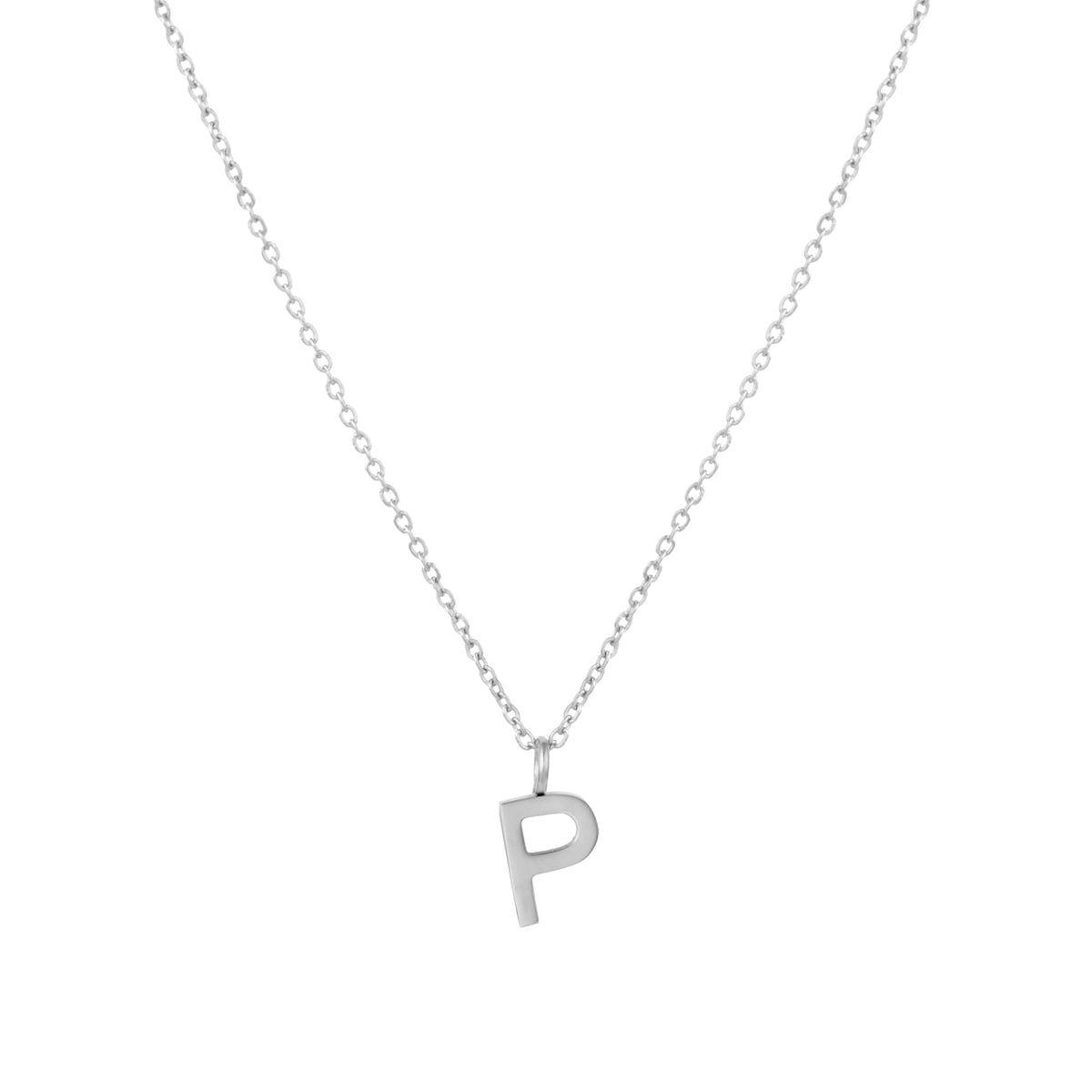 Initial Letter Pendant Necklace, A–Z, 45 cm