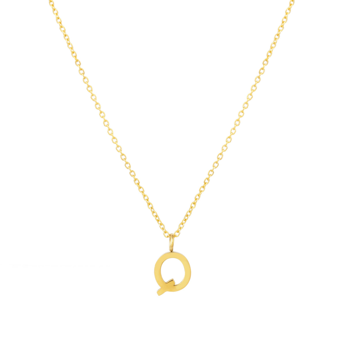 Initial Letter Pendant Necklace, A–Z, 45 cm
