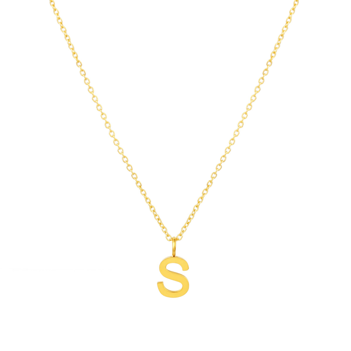 Initial Letter Pendant Necklace, A–Z, 45 cm