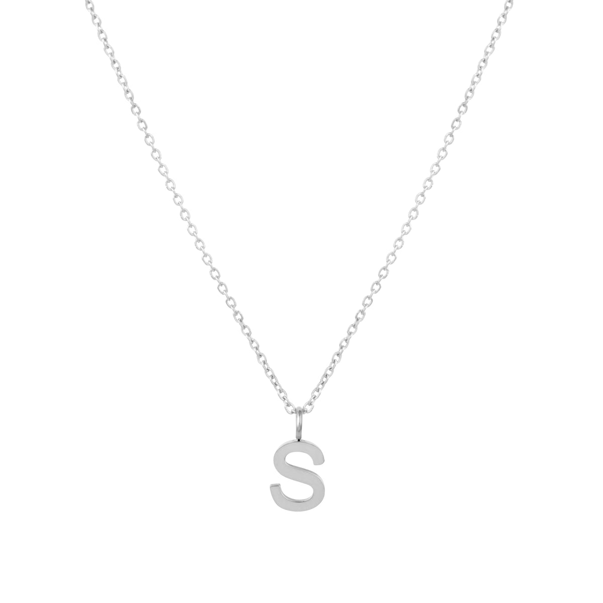 Initial Letter Pendant Necklace, A–Z, 45 cm