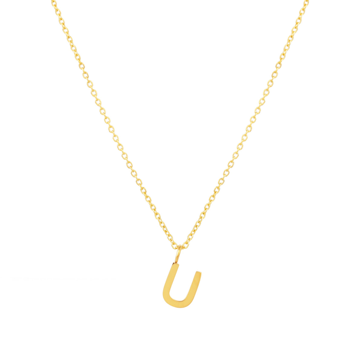 Initial Letter Pendant Necklace, A–Z, 45 cm