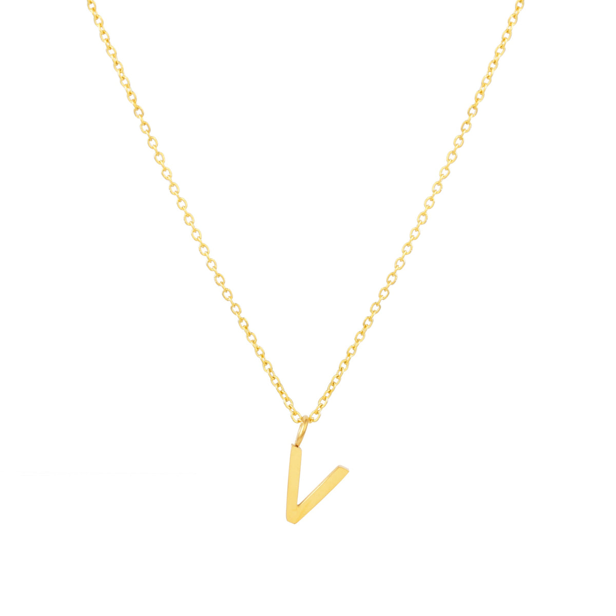 Initial Letter Pendant Necklace, A–Z, 45 cm