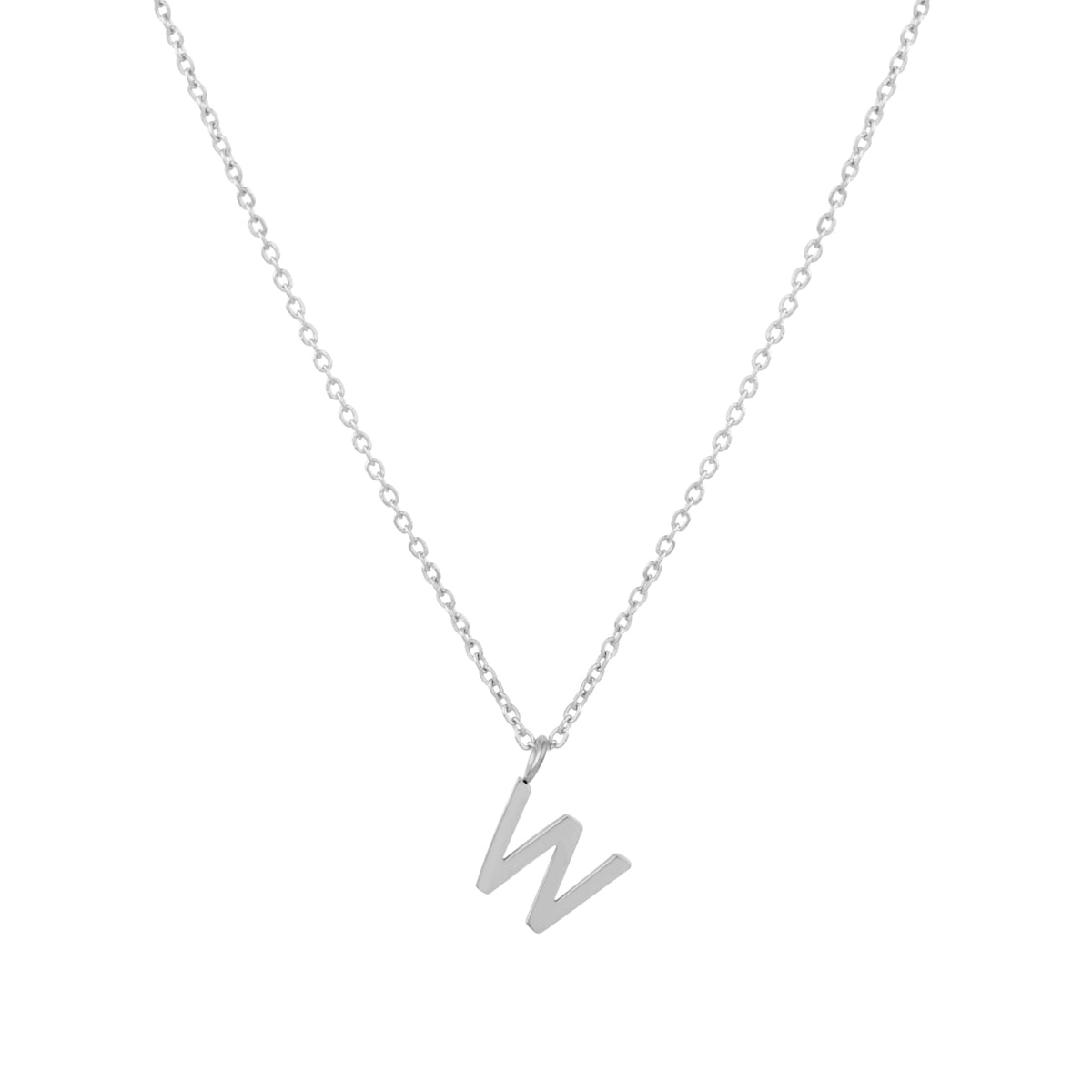 Initial Letter Pendant Necklace, A–Z, 45 cm
