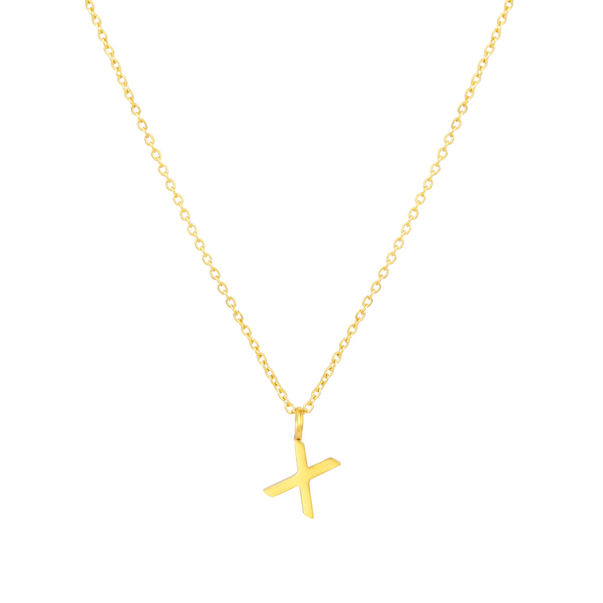 Initial Letter Pendant Necklace, A–Z, 45 cm