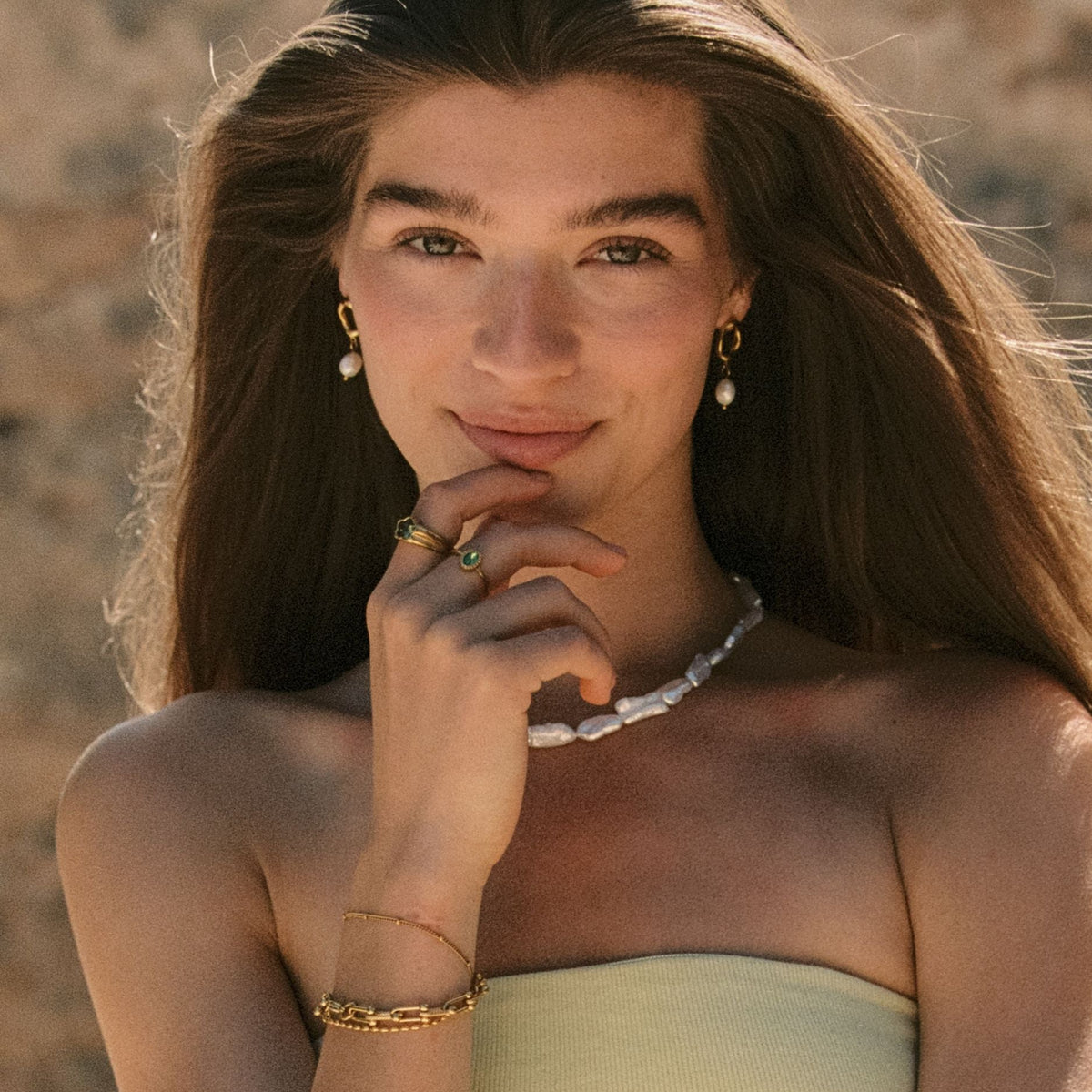 Freshwater Pearl Choker, 38 cm — Sunkissed