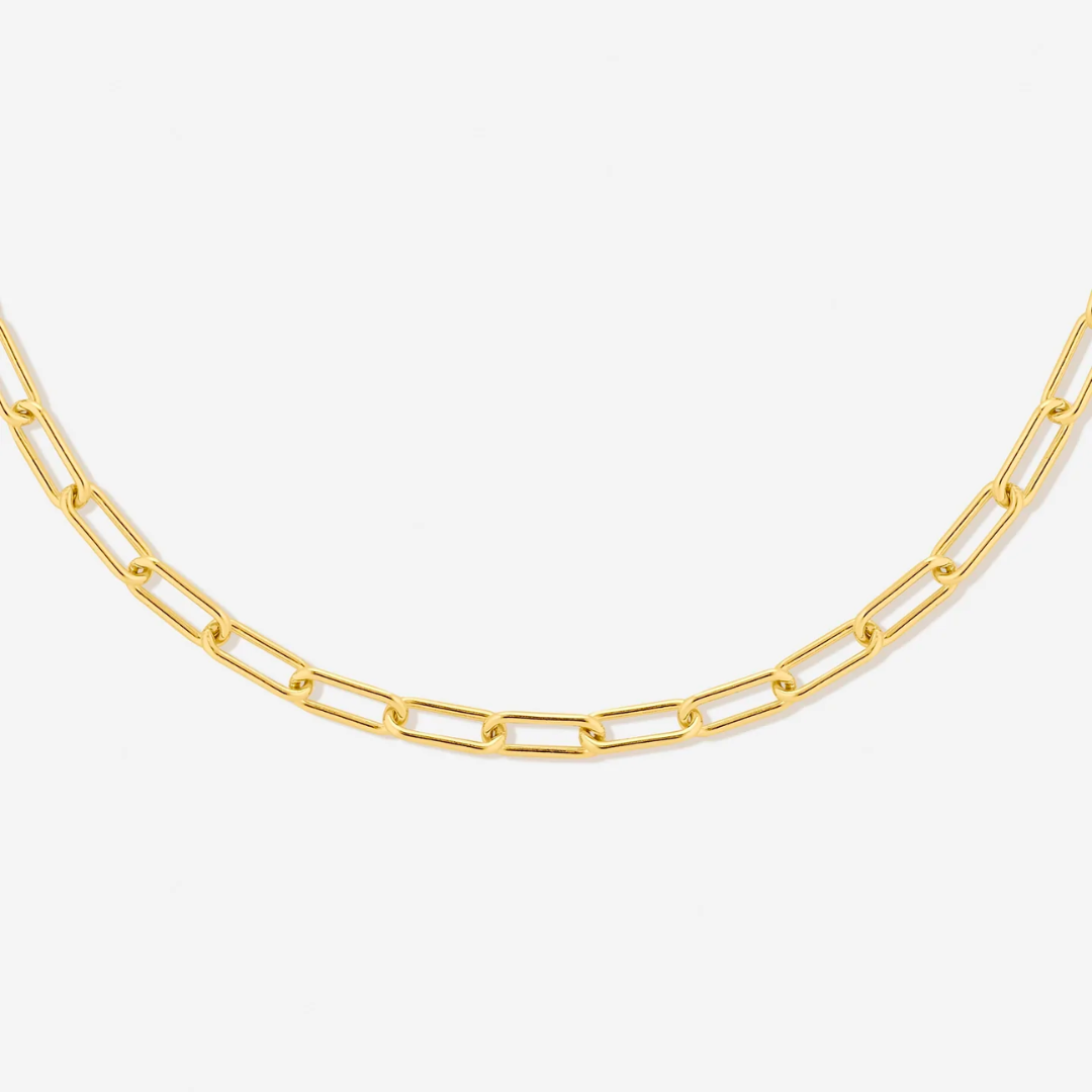 Paperclip Chain Choker, 3 mm × 39 cm — Cozumel