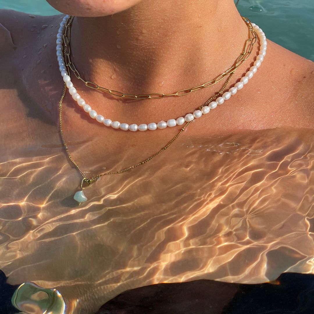 Paperclip Chain Choker, 3 mm × 39 cm — Cozumel