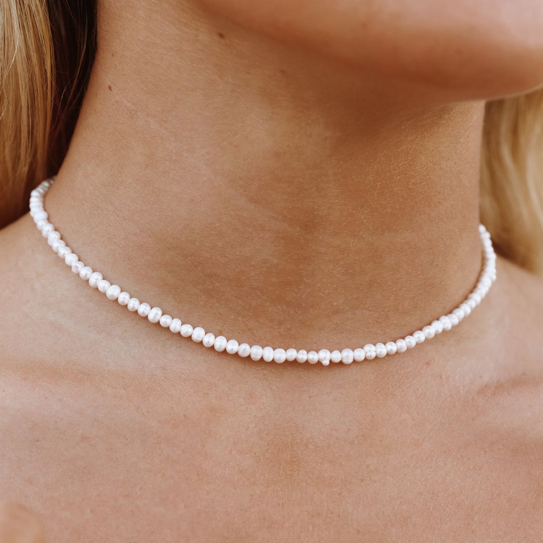Mini Freshwater Pearl Choker, 36–42 cm