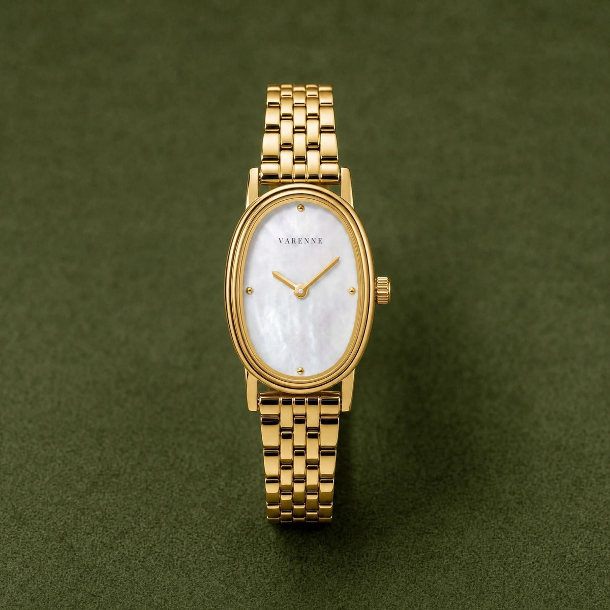Oval Mother-of-Pearl Quartz Watch — Aurea